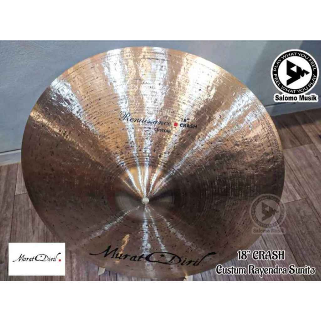 Cymbal Murat Diril Renaissance Custom Crash 18" Rayendra Sunito Original