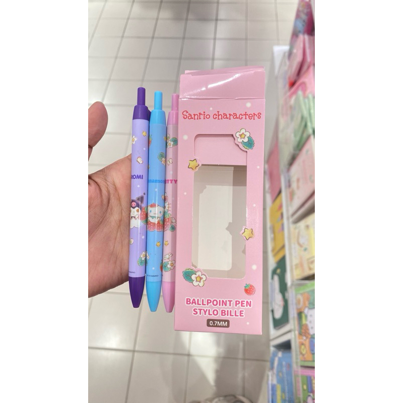 

Miniso x Sanrio!! Ballpoint Pen 3Pcs Sanrio