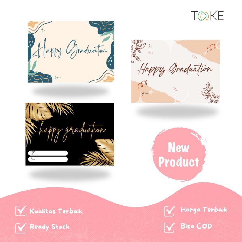 

isi 10pcs kartu ucapan happy graduation/greeting card graduation