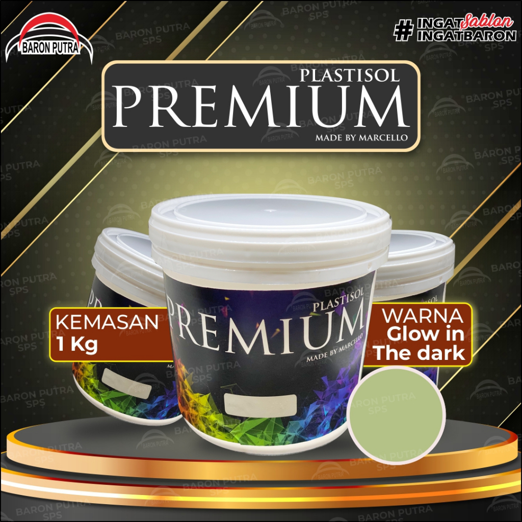 

PLASTISOL PREMIUM GLOW IN THE DARK 1KG