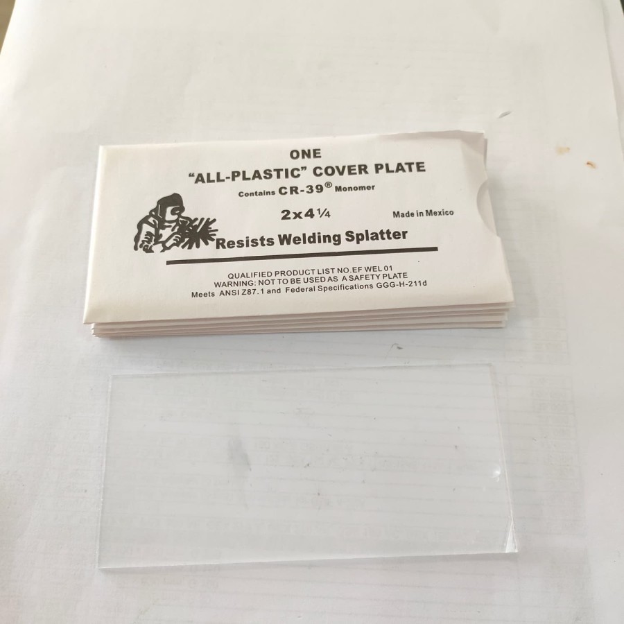 Kaca Las Putih Bening Acrylic / Welding Clear Glass