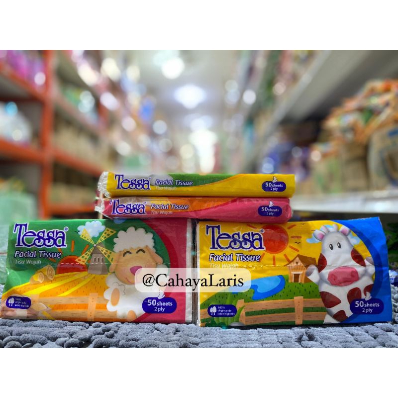 TISSUE TESSA 50 SHEETS 2ply (HARGA PER PCS)
