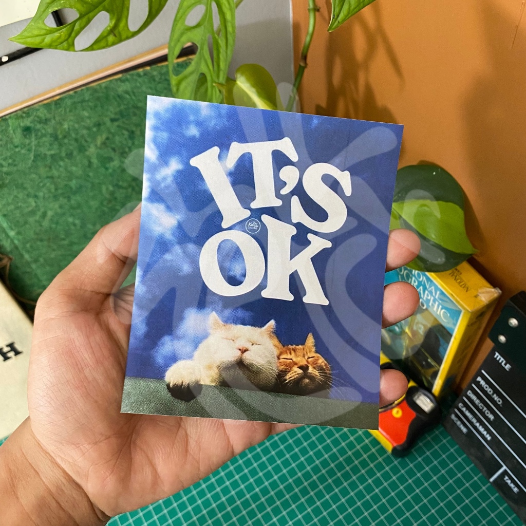 

stiker it's ok / stiker poster / sticker aesthetic / sticker tumblr / stiker premium / stiker hp / stiker laptop / stiker helm / stiker tahan air