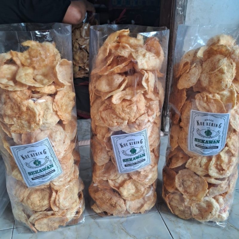 

Seloman Kucur Gula|Emping Manis Bumbu Gula Karamel| Emping Gula Best Seller|Emping Matang 250gram