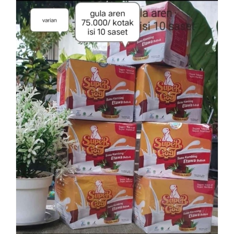 

SUSU KAMBING ETAWA RASA GULA AREN (SUPER GOAT)