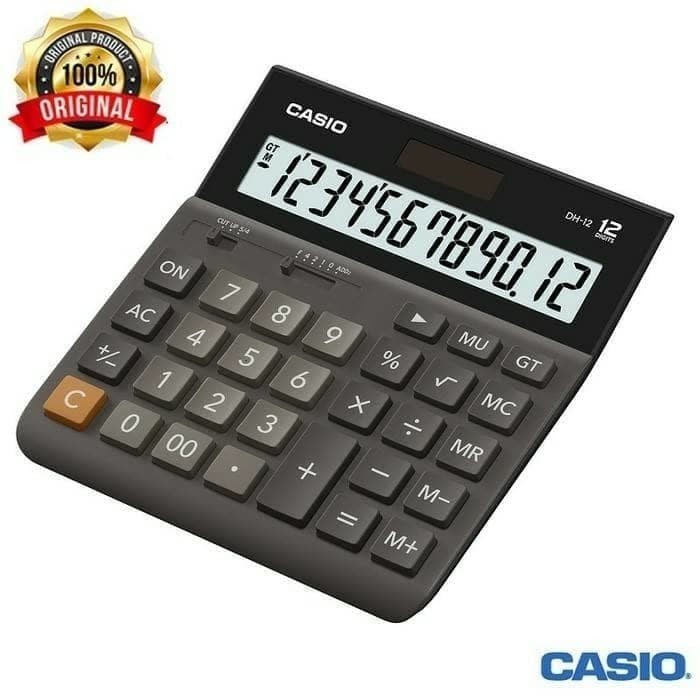 

CALCULATOR CASIO DH-12 DESKTOP KALKULATOR 12 DIGIT - KALKULATOR CASIO TYPE DH-12 ORIGINAL