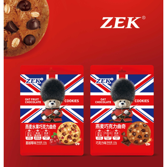 

Zek Cookies Oat Chocolate / Oat Fruit Chocolate 90gram