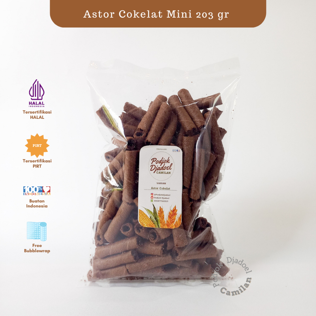 

[PodjokDjadoel] Astor Wafer Roll Mini Barcelona Rasa Cokelat 203 gr