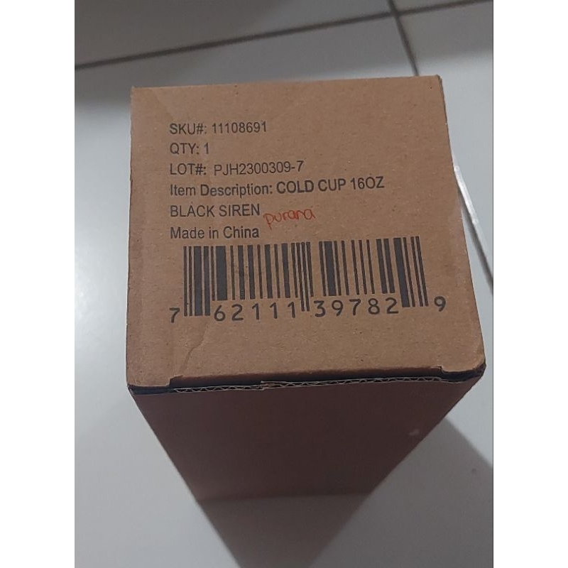 Tumbler Starbuck BALI X purana city SS 16 Oz indonesia