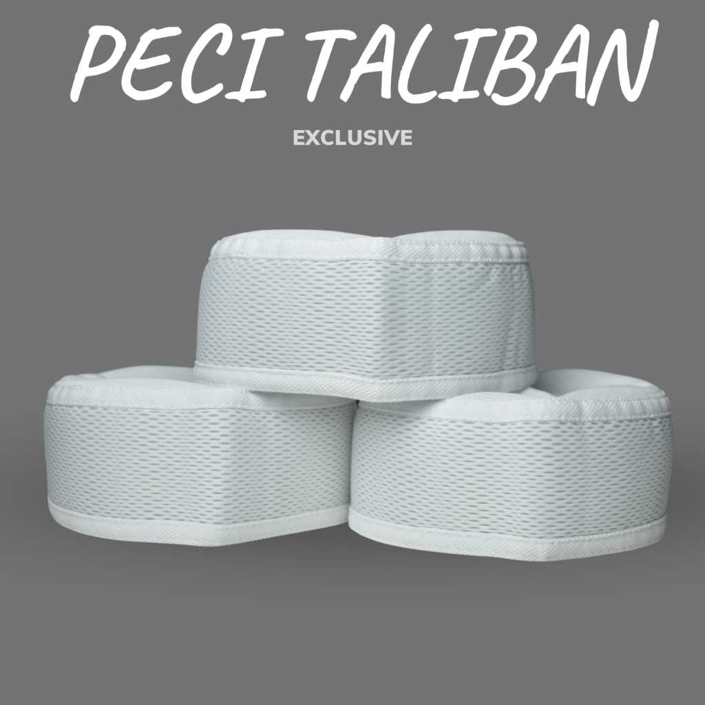 peci kopiah taliban warna putih polos motif 17 harga terjangkau kualitas bagus ukuran dewasa