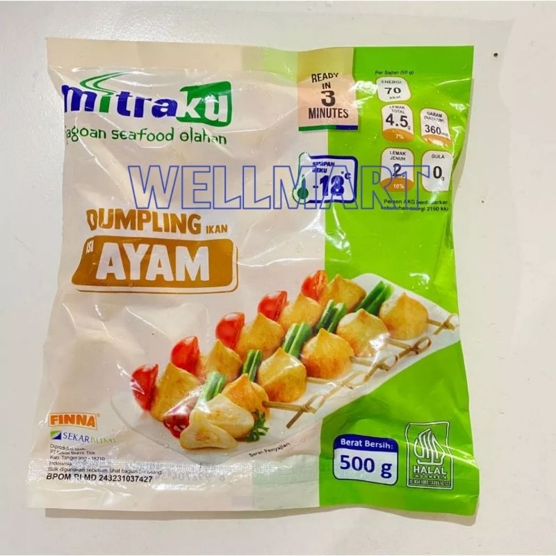 

Mitraku Dumpling Ikan Isi Ayam 500g Halal Fish Dumpling Chicken