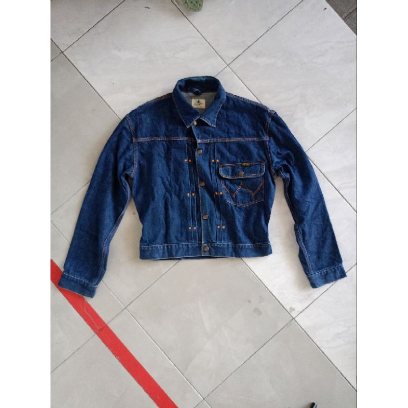 Jaket Trucker Type 1 Wrangler Blue Bell