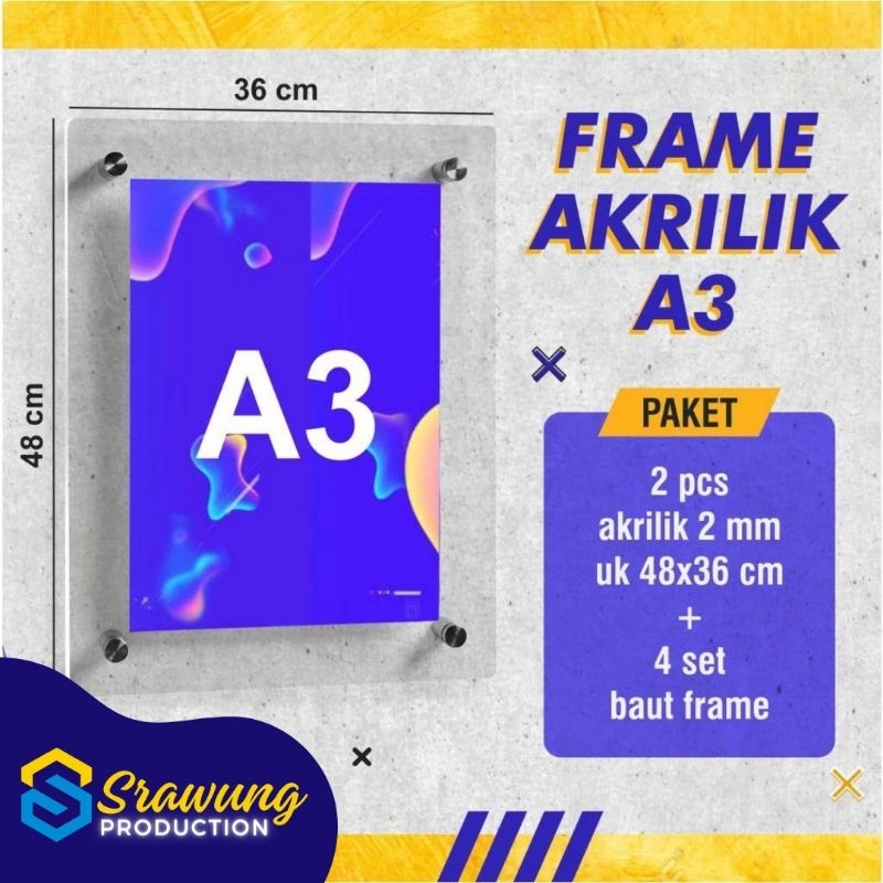 Frame Akrilik A3
