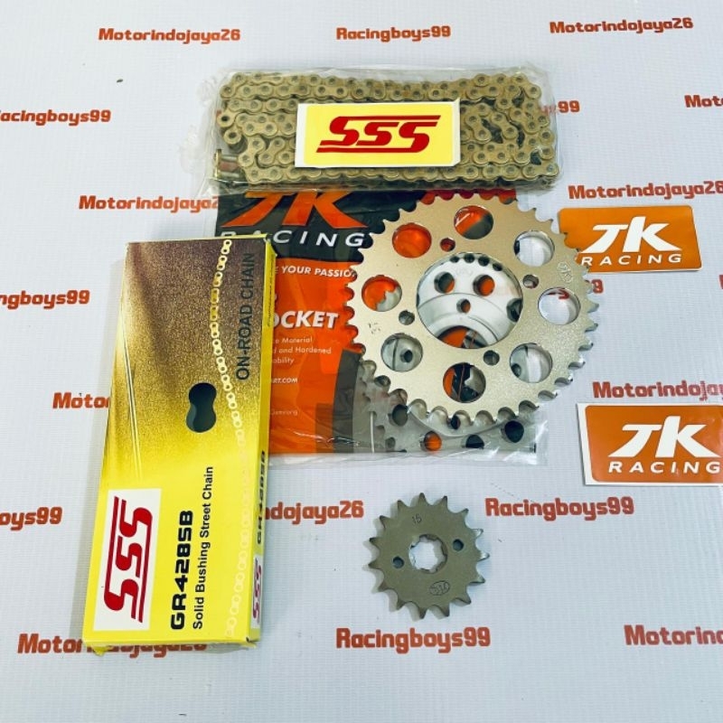 Gear Set TK Racing Rantai SSS RX King Jupiter Z Fizr Vega Lama Vega R New Jupiter MX lama Jupiter MX