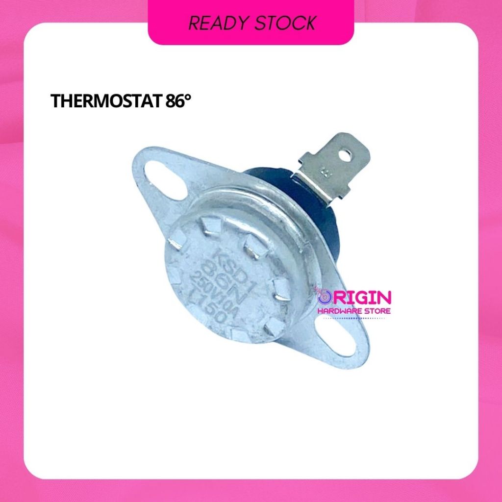Thermodis/Thermostat 86° Bimetal Pemutus Arus Saklar Otomatis Rice Cooker / Jengkolan Magic Com