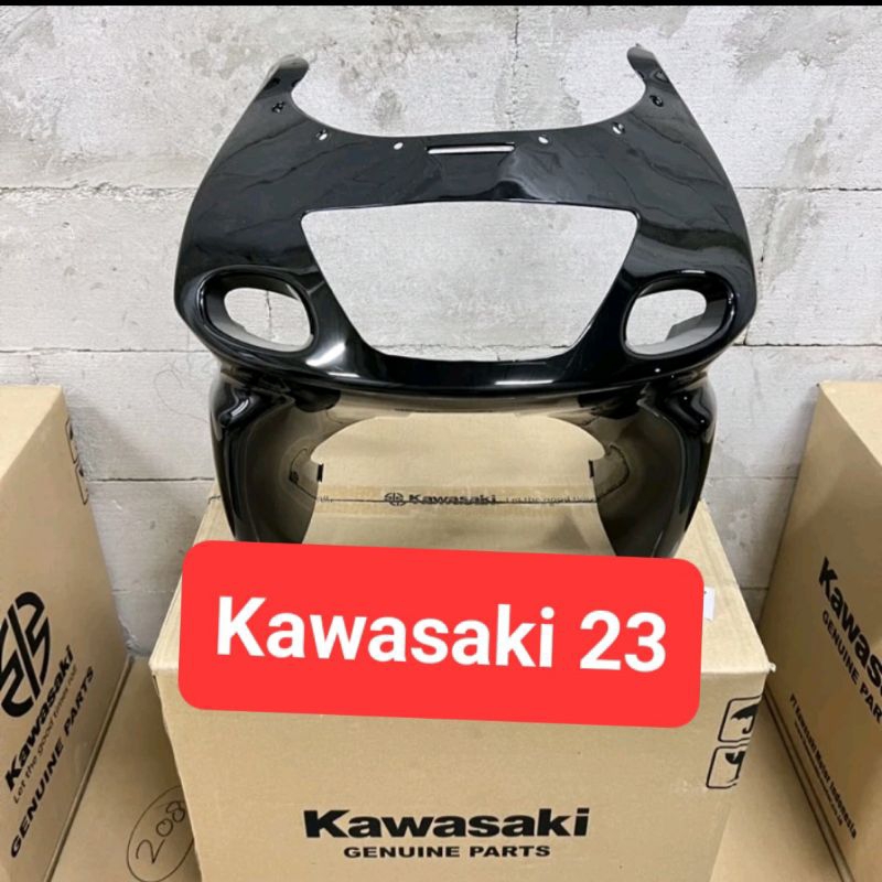 Batok lampu depan ninja rr old hitam batok fairing depan ninja rr old hitam