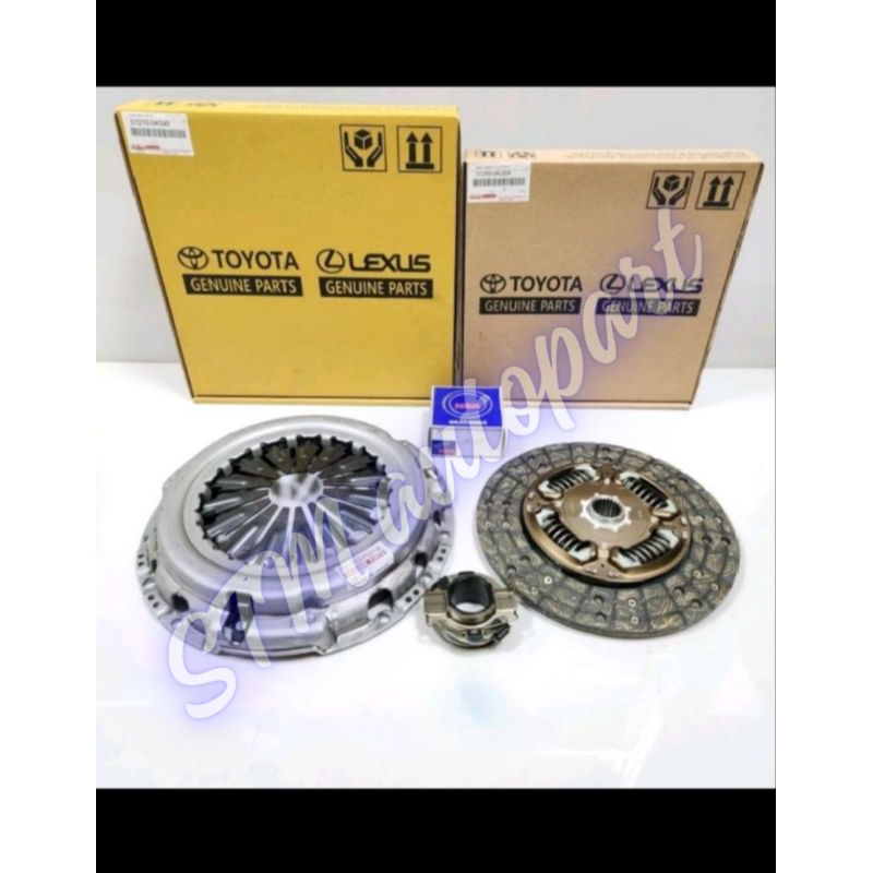 KOPLING SET KAMPAS KOPLING SET TOYOTA FORTUNER DIESEL 2.5 HILUX 2.5 2 KD ORIGINAL TOYOTA