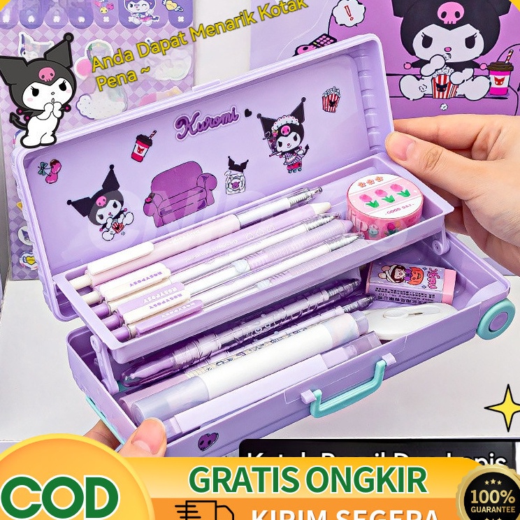 

Super Korting CODSanrio Seri Anime Kartun Pensil Kasus Troli Kotak Alat Tulis Lucu KuromiMelodyYugui AnjingPacha Anjing Pensil Kapasitas Besar Kotak Penyimpanan Alat Tulis Hadiah Anakanak