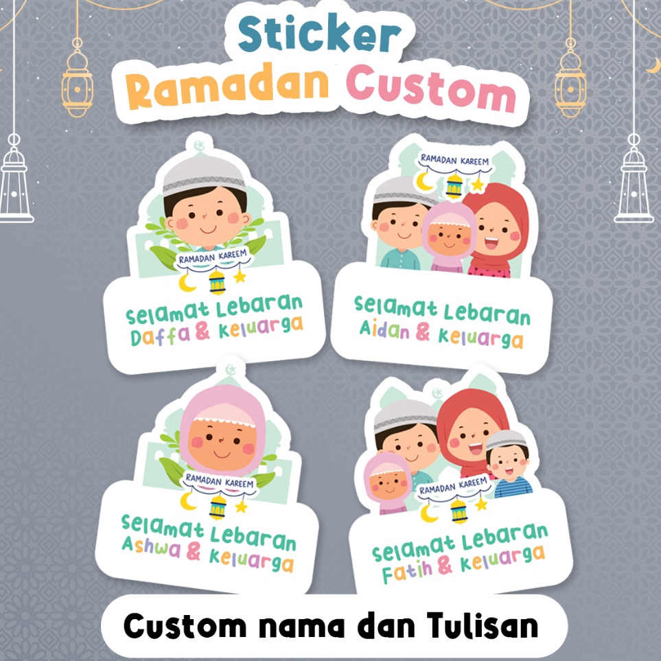 

Kualitas Puas Stiker Ramadhan Custom 15 stiker Stiker Hampers Hadiah Ramadan Custom Nama dan Tulisan