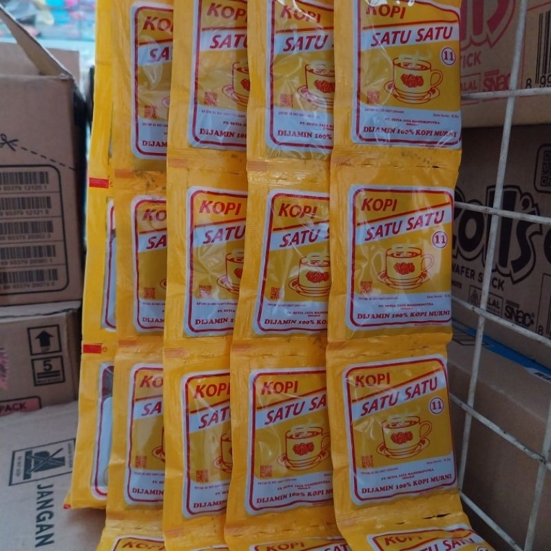 

Kopi murni satu satu renceng renteng 10sachet