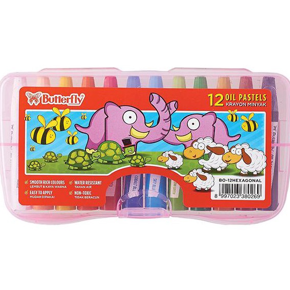 

Produk Terkeren Butterfly Crayon Oil Pastels 12 Warna