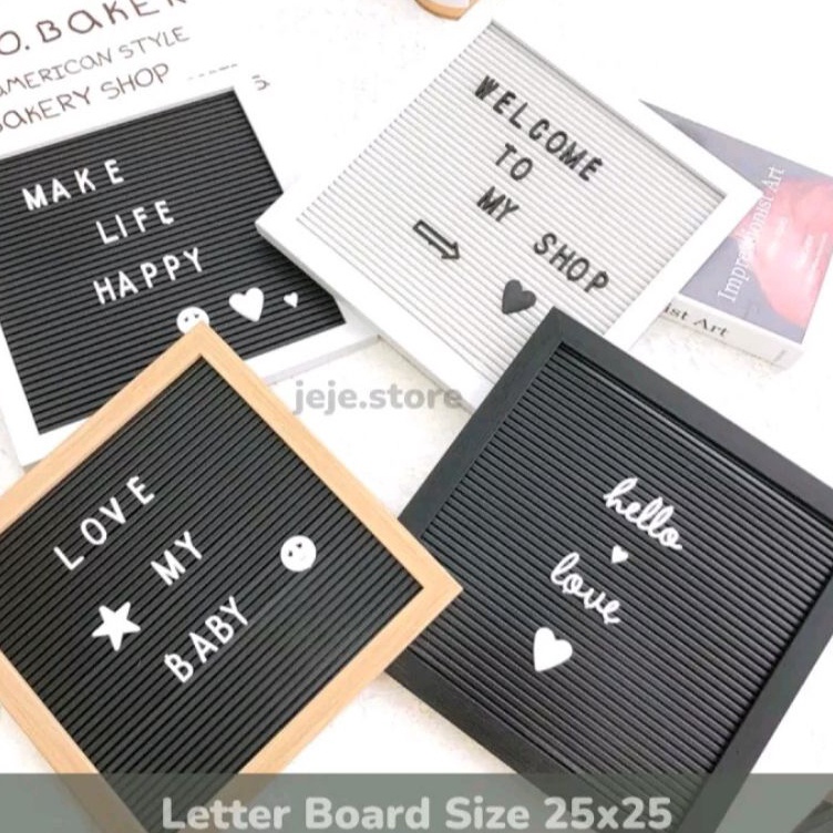 

KODE G26Z Tiara best Seller Papan Nama Bayi Felt Letter Board Set Papan Hurup Letter Boar Papan Nama Bayi