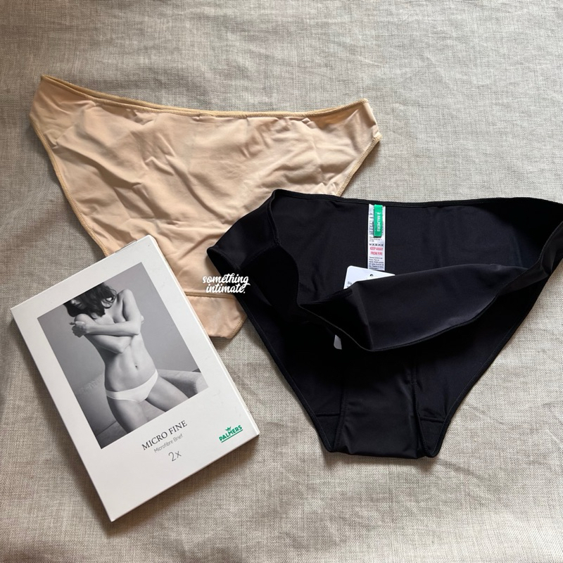 PALMERS Micro Fine Microfibre Seamless Panty Brief Thong Invisible Light Smiles Panty Celana Dalam C