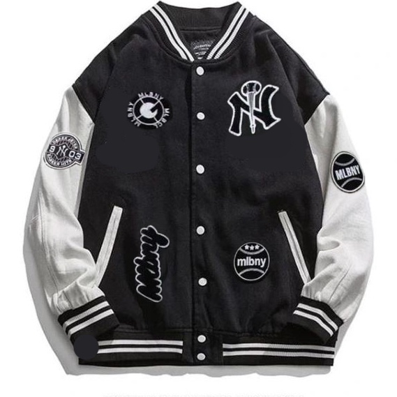 Promo Max JAKET VARSITY MLB NY BASEBALL MXXL  BISBOL KOREAN FASHION  DEWASA ANAK VARSITY JAKET