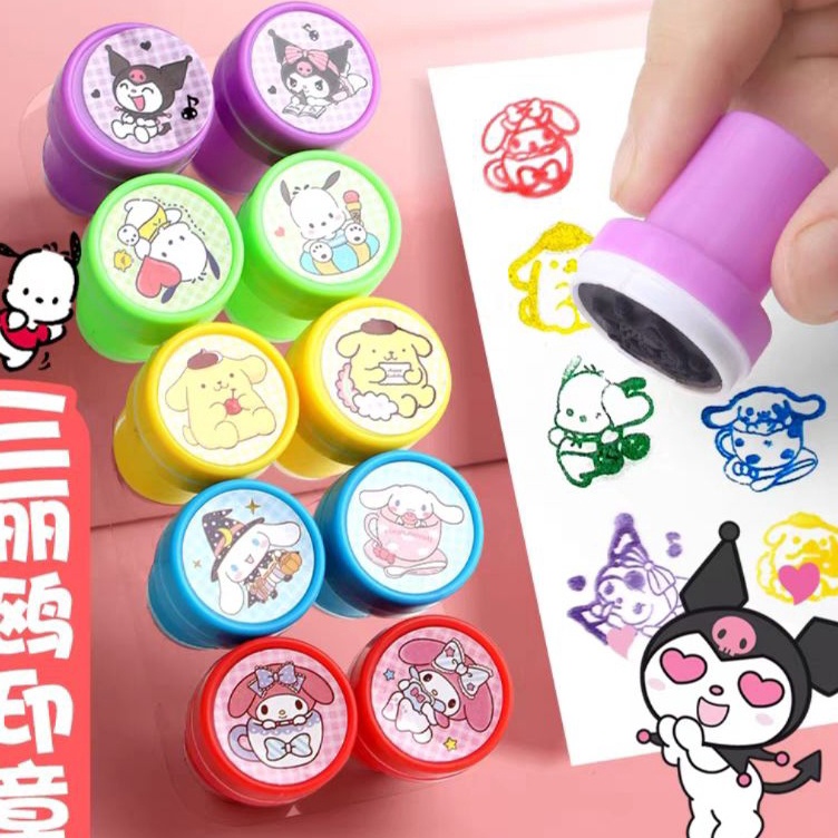 

Paling Ekonomis 1pcs Stempel Sanrio Warna Mainan Anak Jadul Cap Segel Stempel Warnawarni