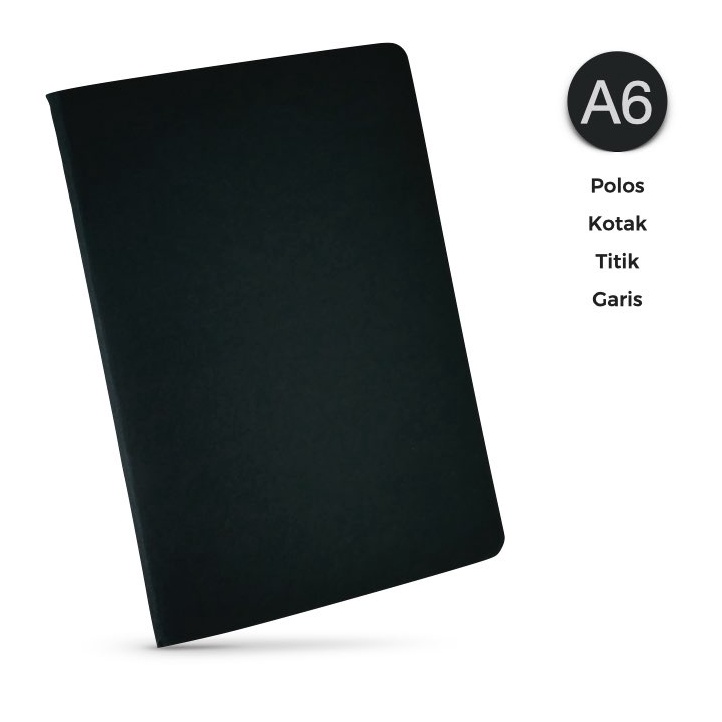 

Spesial Minggu Ini notebook simple BASIC A6 buku tulis catatan jilid jahit polos garis dot grid custom