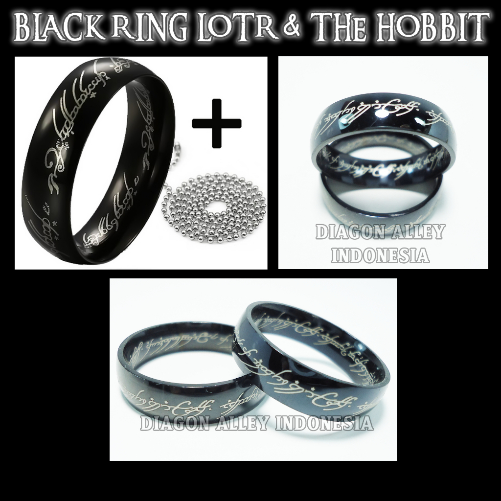 Cincin Hitam The Hobbit Lord of the Rings The One Ring Bilbo Baggins
