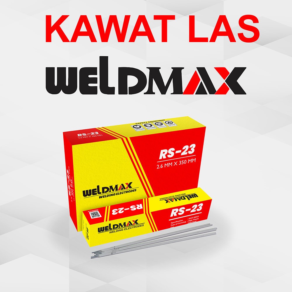 Weldmax Kawat Las 1 Kg dan 2kg / Kawat Las Electroda AWS E6013 (RS-23) Weldmax Las MMA SMAW