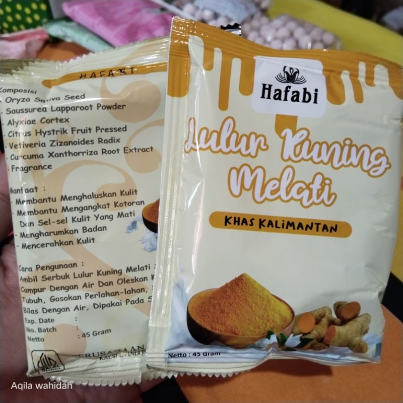 lulur hafabi kuning melati asli kalimantan