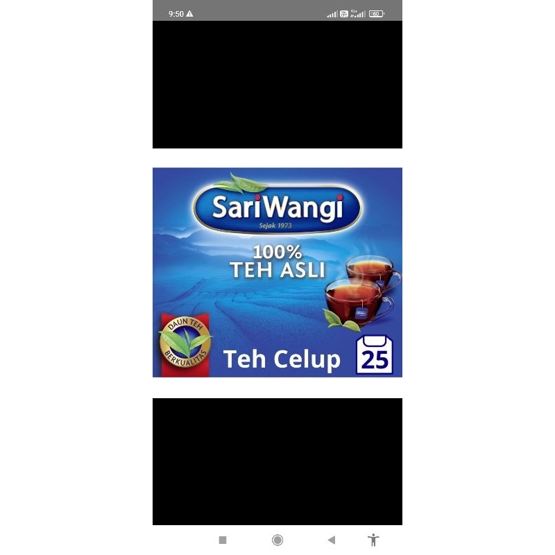 

teh celup sariwangi 25