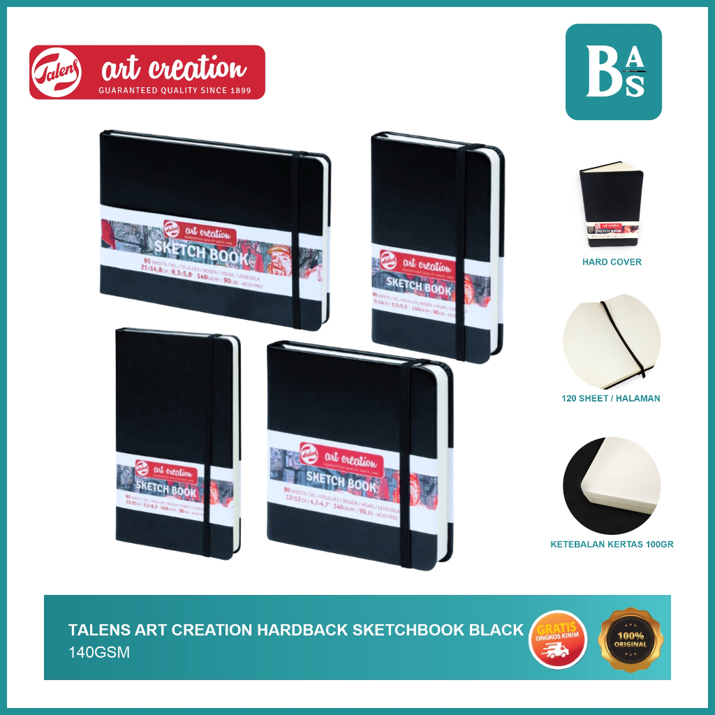

Talens Art Creation - Sketchbook Hardcover 140gsm 80 Lembar - Bali Art Supplies