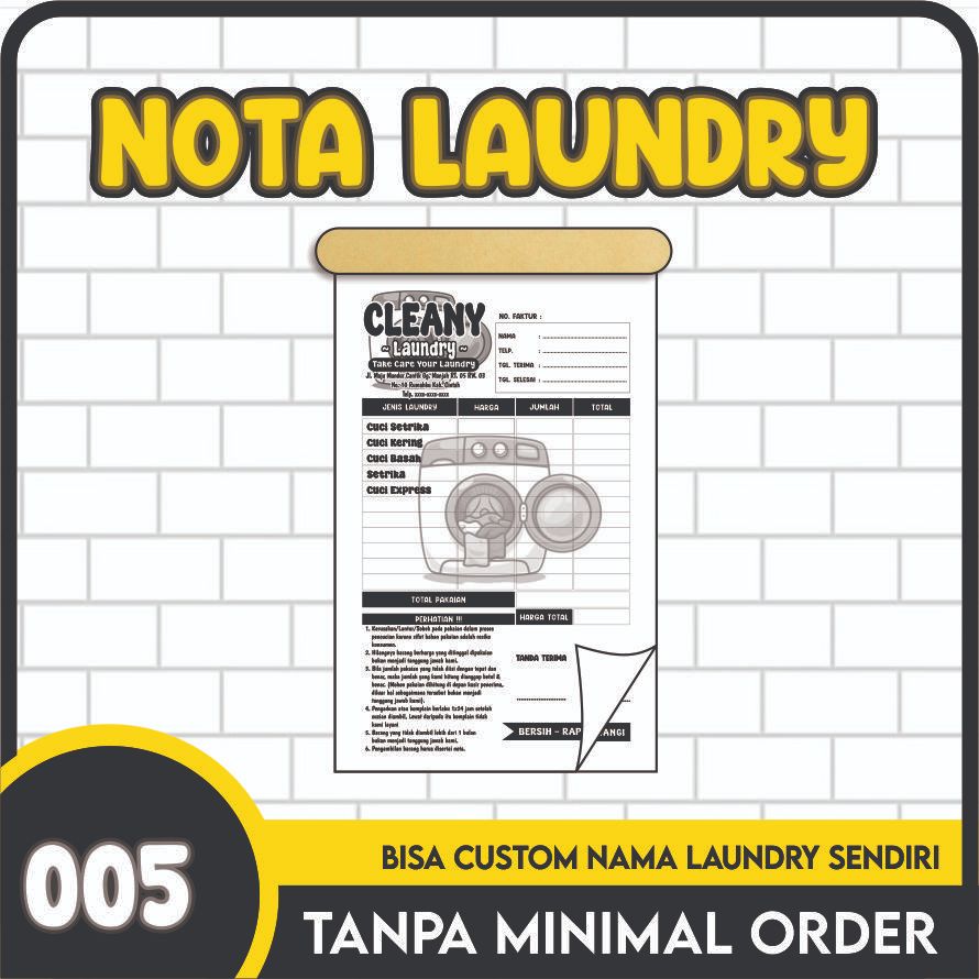 

NOTA LAUNDRY 005 1PLY/2PLY