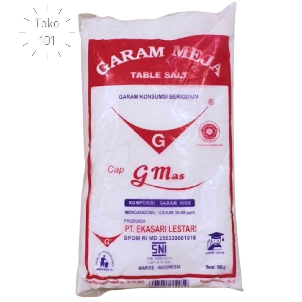 

Garam Halus Cap G Mas 500 gr