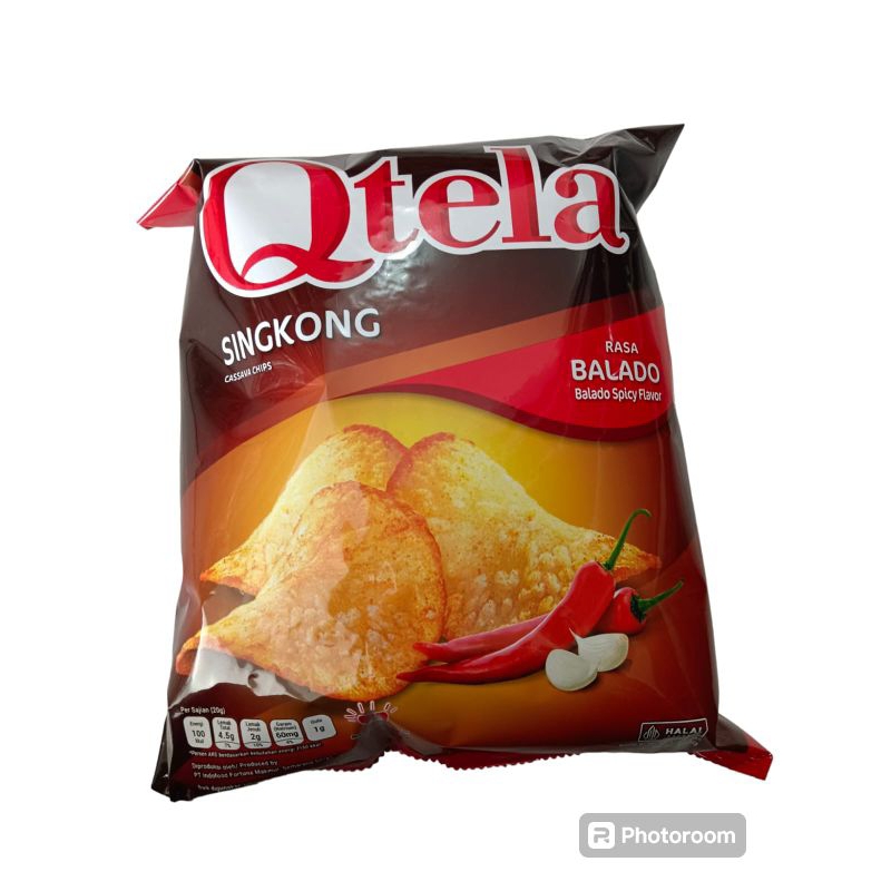 

camilan snack Qtela singkong rasa balado spicy flavor 180gr