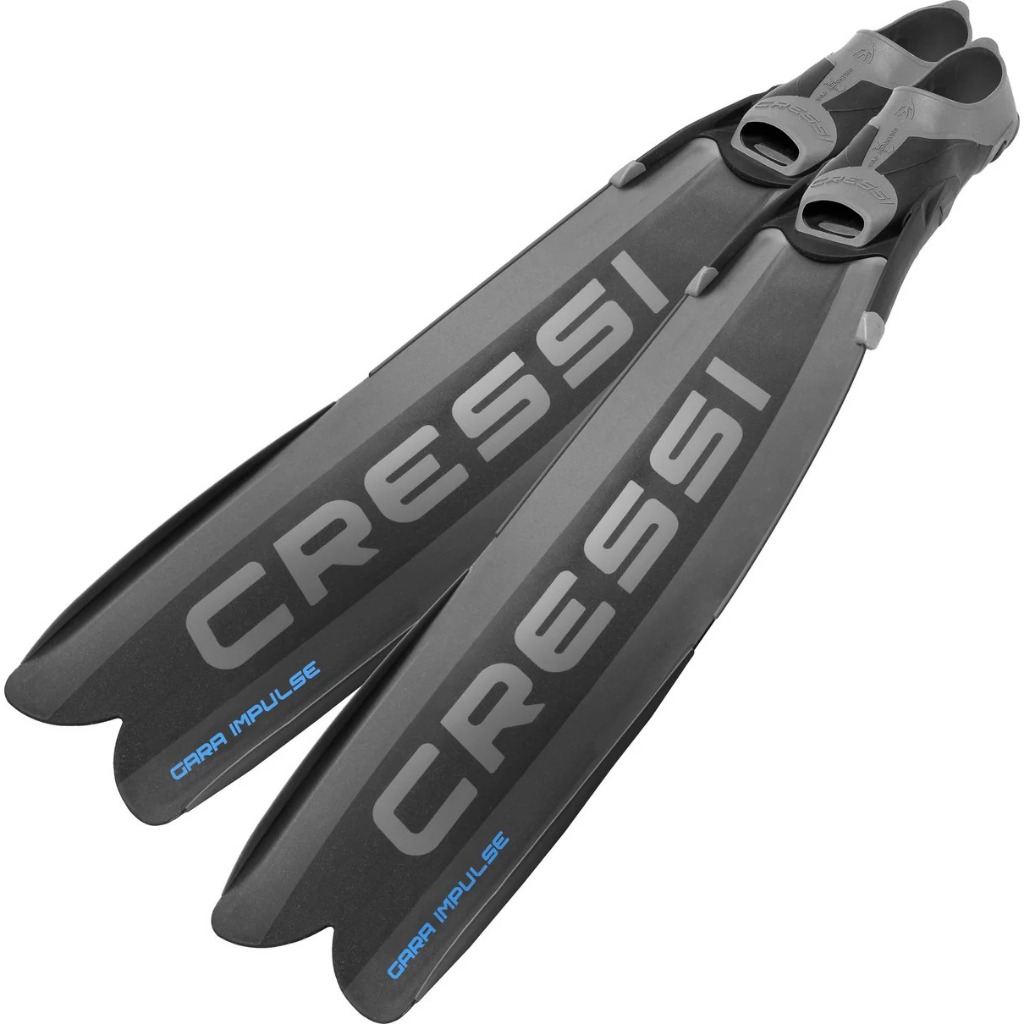 Cressi Gara Turbo Impulse Freediving Freedive Spearfishing Long Fins Black Blue