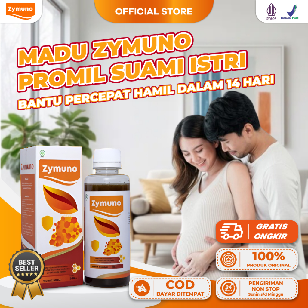 [PROMO] Madu ZYMUNO Original Asli 100% Herbal Vitamin Promil Keputihan Benjolan Haid Tidak Lancar
