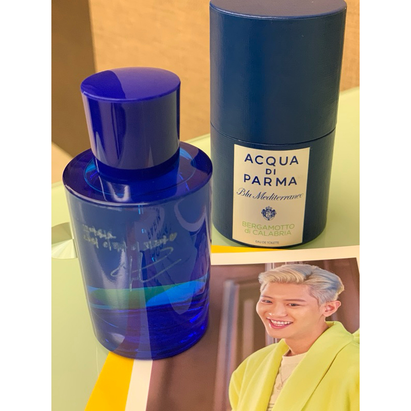 acqua di parma bergamotto di calabria Chanyeol signed sign engraved