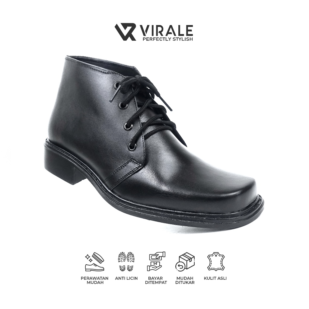 Virale - Sepatu PDH Paskibra TNI POLRI Kulit Asli PDH