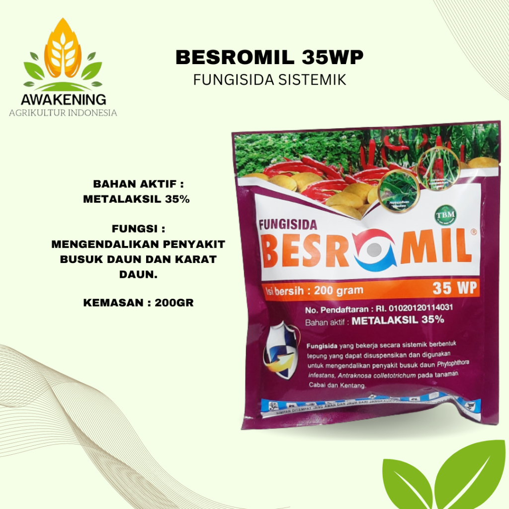 BESROMIL 35WP 200GR FUNGISIDA SISTEMIK