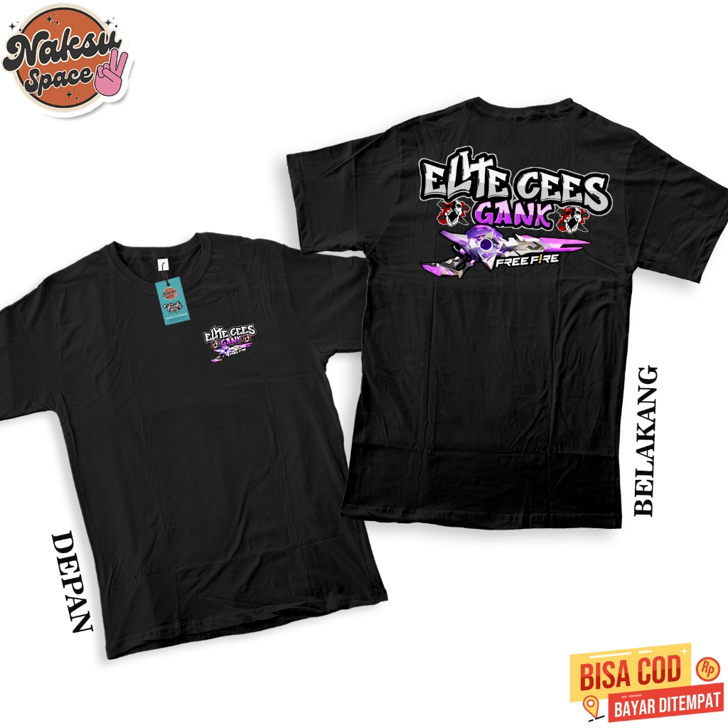 KAOS ANAK - KAOS ELITE CEES GANK SG EVO 2JT FF BAJU DISTRO KATUN COMBED KAOS FF BAJU EPEP