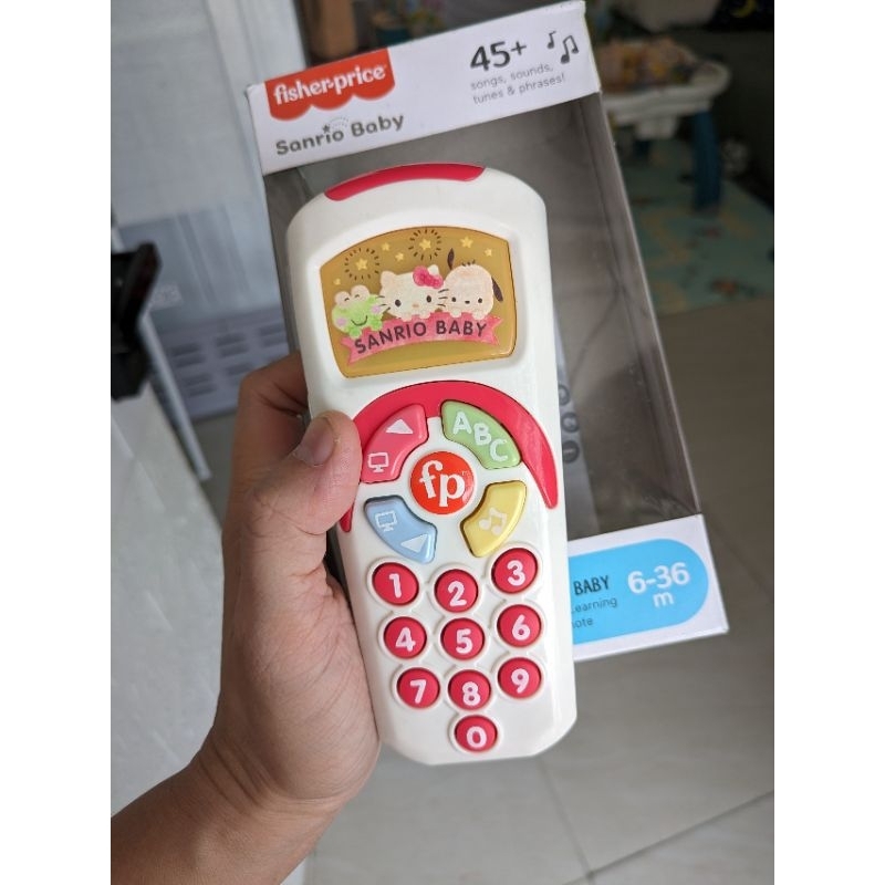 Preloved Fisher price Sanrio phone Mainan Remote anak bayi Fun and learning remote