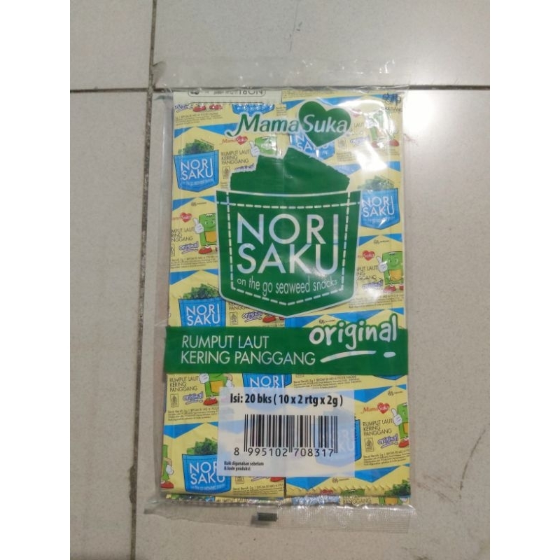 

[1 PACK] Mama Suka Nori Saku Rasa Original Isi 20 x 2 g