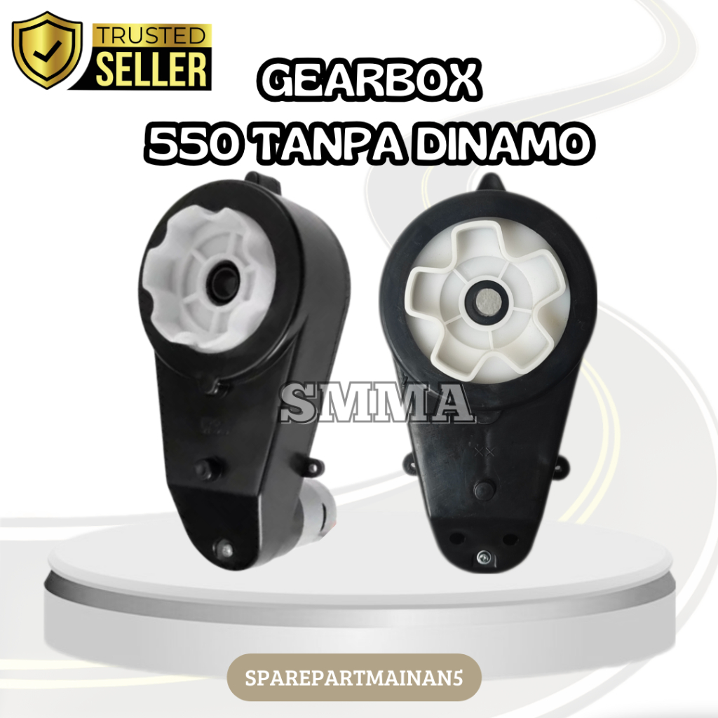 SMA5 || Gearbox Mobil Motor Aki 550 Tanpa Dinamo Pliko/Gear/Mobil aki/Mobil/motor Mainan/Mobil accu