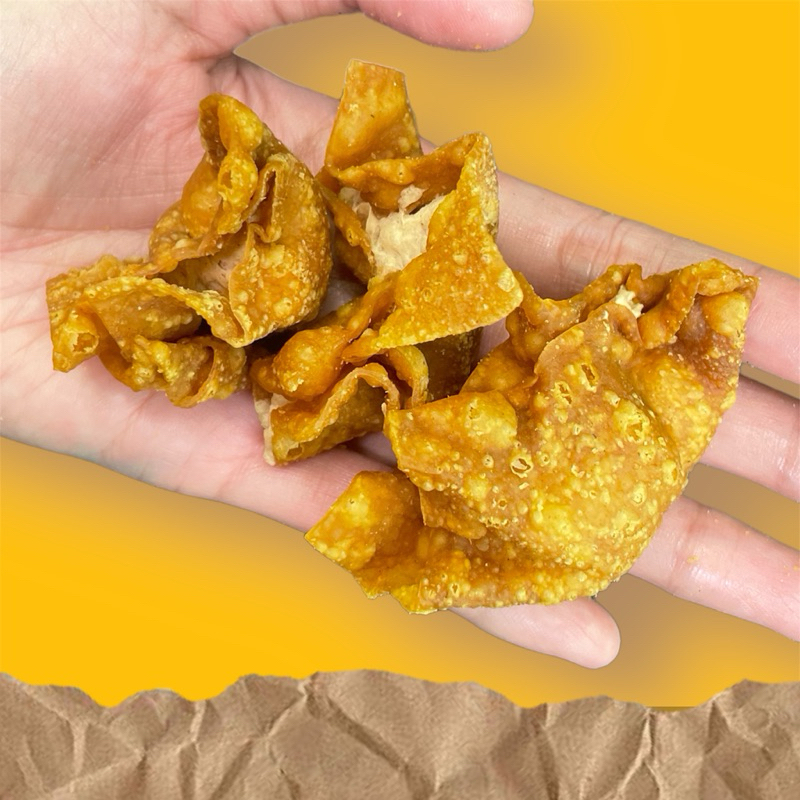 

CUANKI KAMPUNG PANGSIT JABRIG 1 BAL ( 500 pcs ) PACKING DUS BABELWARP