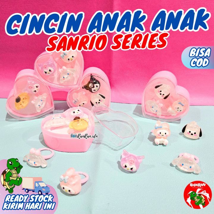 Cincin Anak Sanrio/Cincin Anak/ Accesories Anak/Cincin Sanrio