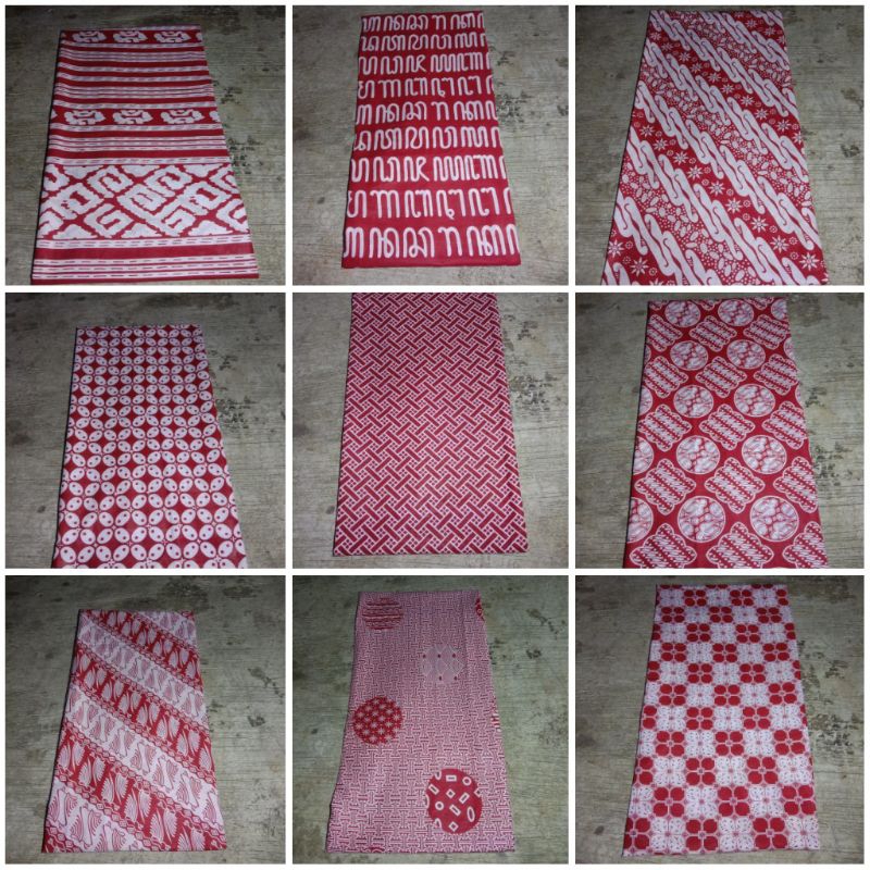KB2 KAIN BATIK MERAH PUTIH BAHAN BATIK MERAH PUTIH BATIK MERAH PUTIH KAIN BATIK METERAN
